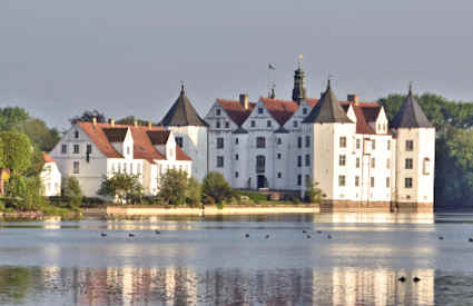 Glücksburg slott, Tyskland Glücksburg slott, Tyskland