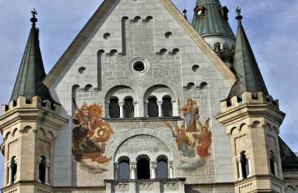 Neuschwanstein, Bayern, Tyskland Neuschwanstein, Bayern, Tyskland