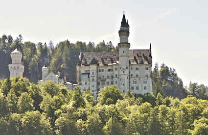 Neuschwanstein, Bayern, Tyskland Neuschwanstein, Bayern, Tyskland