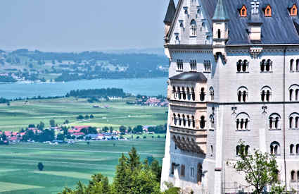 Neuschwanstein, Bayern, Tyskland Neuschwanstein, Bayern, Tyskland